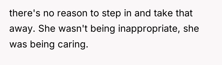 there's no reason to step in and take that away....