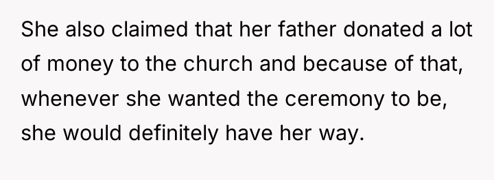 She also claimed that her father donated a lot of...