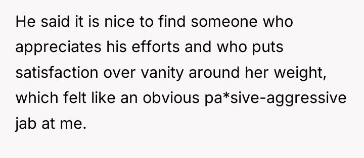 He said it is nice to find someone who appreciates...