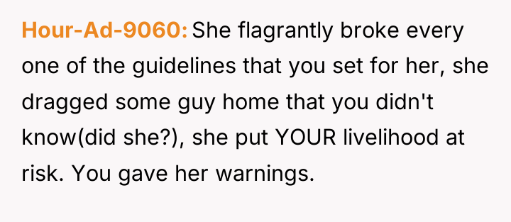 Hour-Ad-9060 She flagrantly broke every one of the guidelines that...