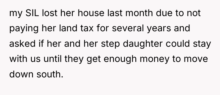 my SIL lost her house last month due to not...