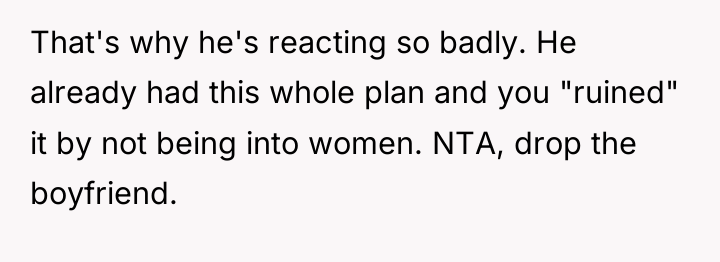That's why he's reacting so badly. He already had this...