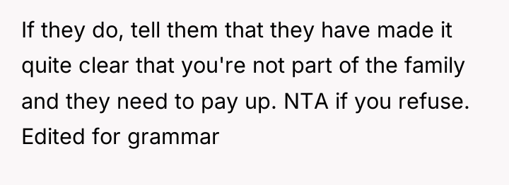 If they do, tell them that they have made it...