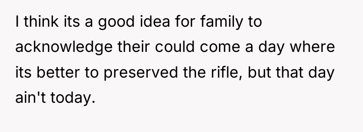 I think its a good idea for family to acknowledge...