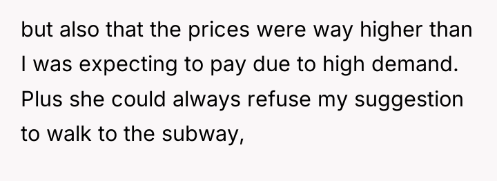 but also that the prices were way higher than I...