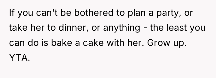 If you can't be bothered to plan a party, or...