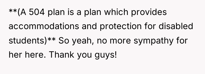 **(A 504 plan is a plan which provides accommodations and...
