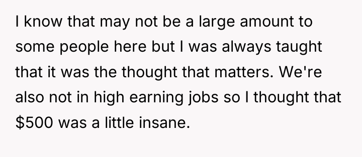 I know that may not be a large amount to...
