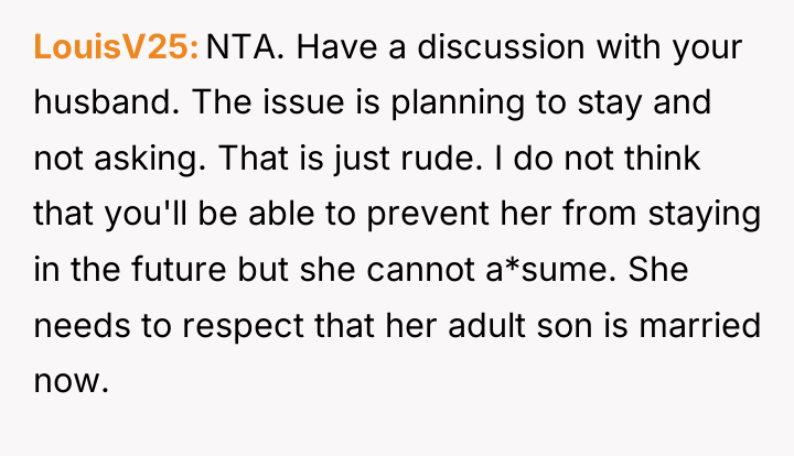 LouisV25 NTA. Have a discussion with your husband. The issue...