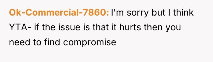 Ok-Commercial-7860 I'm sorry but I think YTA- if the issue...