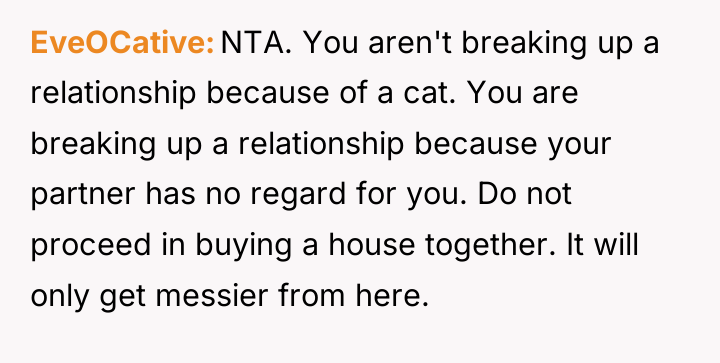 EveOCative NTA. You aren't breaking up a relationship because of...