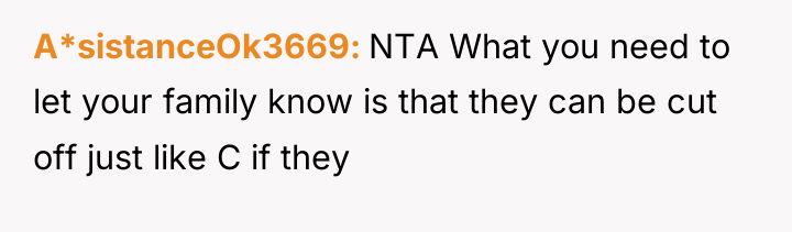 A*sistanceOk3669 NTA What you need to let your family know...