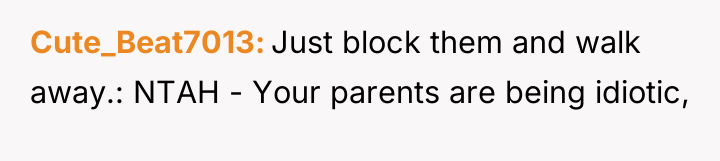 Cute_Beat7013 Just block them and walk away.: NTAH - Your...