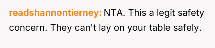 readshannontierney NTA. This a legit safety concern. They can't lay...
