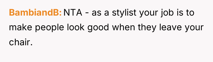 BambiandB NTA - as a stylist your job is to...