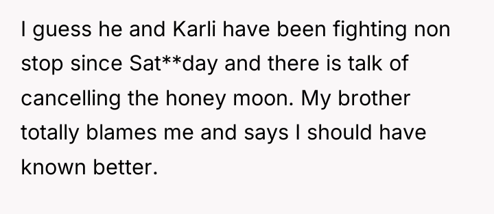 I guess he and Karli have been fighting non stop...