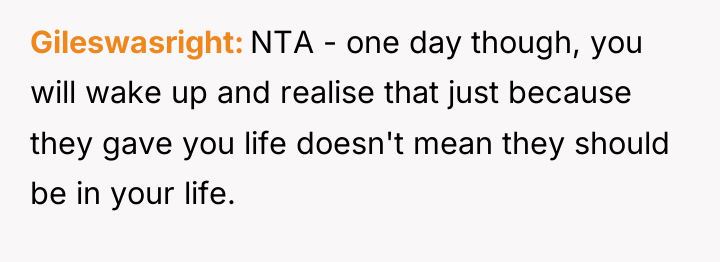 Gileswasright NTA - one day though, you will wake up...