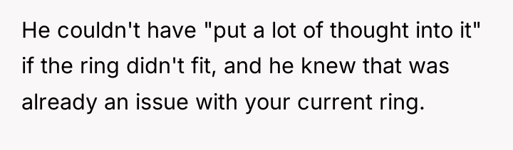 He couldn't have "put a lot of thought into it"...