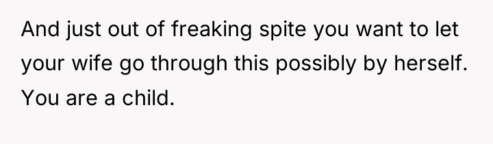 And just out of freaking spite you want to let...