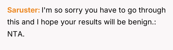 Saruster I'm so sorry you have to go through this...