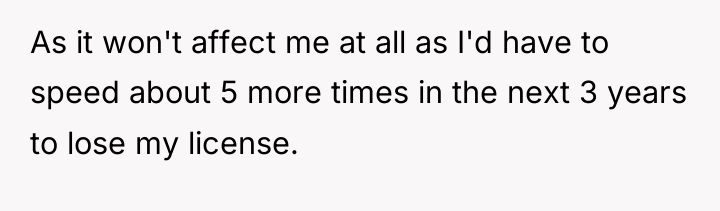 As it won't affect me at all as I'd have...