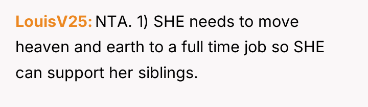 LouisV25 NTA. 1) SHE needs to move heaven and earth...