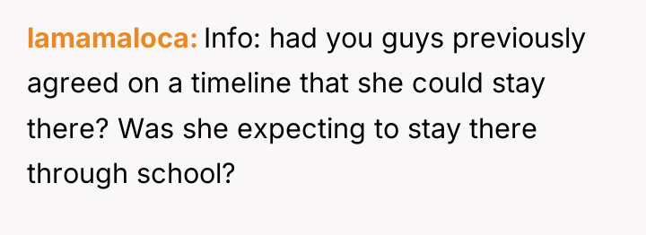 lamamaloca Info: had you guys previously agreed on a timeline...