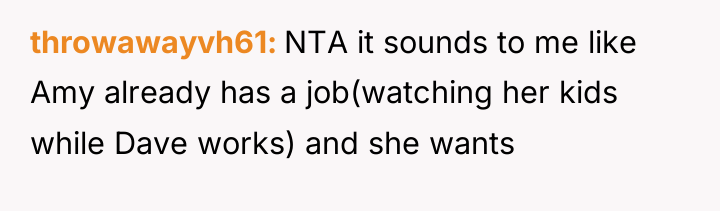 throwawayvh61 NTA it sounds to me like Amy already has...