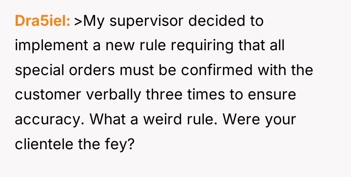 Dra5iel >My supervisor decided to implement a new rule requiring...