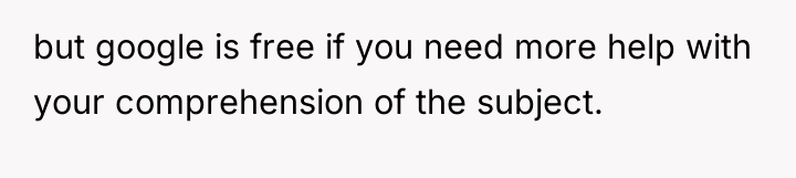 but google is free if you need more help with...