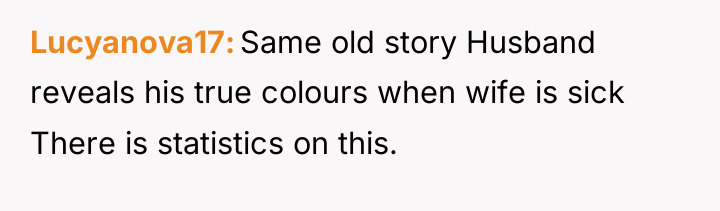 Lucyanova17 Same old story Husband reveals his true colours when...