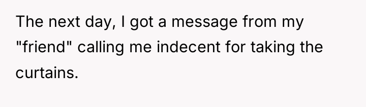 The next day, I got a message from my "friend"...