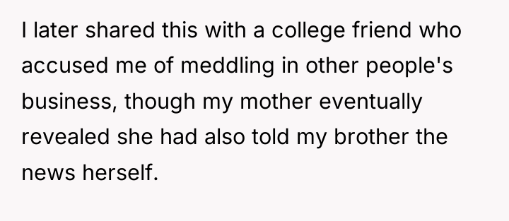 I later shared this with a college friend who accused...