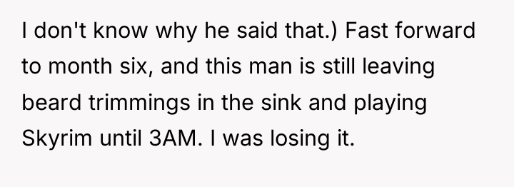I don't know why he said that.) Fast forward to...