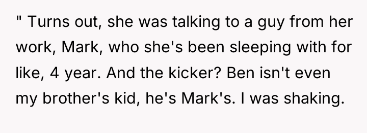 " Turns out, she was talking to a guy from...