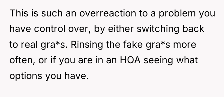 This is such an overreaction to a problem you have...