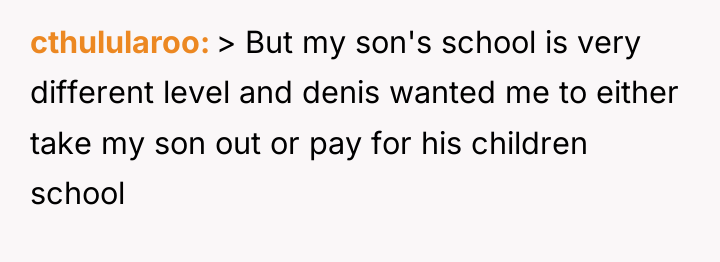 cthulularoo > But my son's school is very different level...