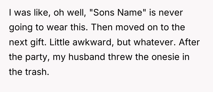I was like, oh well, "Sons Name" is never going...