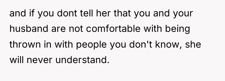 and if you dont tell her that you and your...