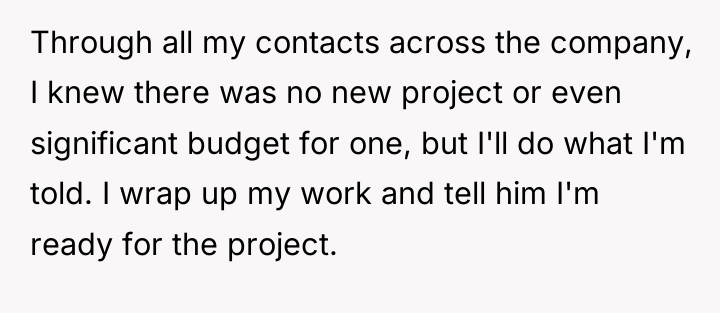 Through all my contacts across the company, I knew there...