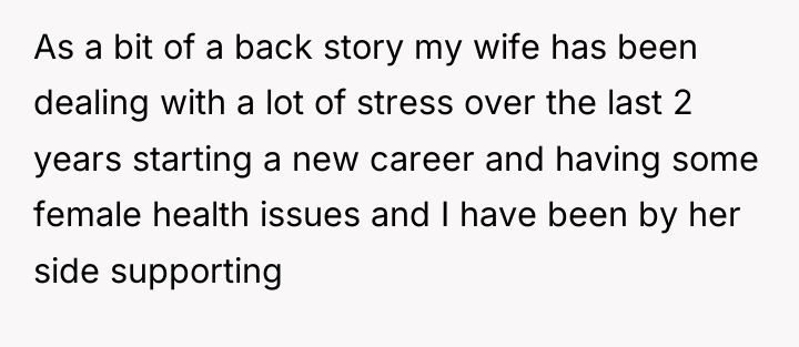 As a bit of a back story my wife has...