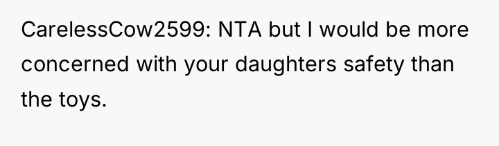 CarelessCow2599: NTA but I would be more concerned with your...
