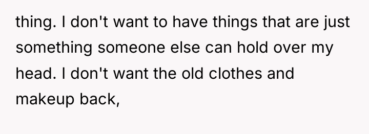thing. I don't want to have things that are just...