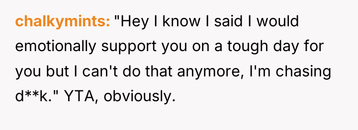 chalkymints "Hey I know I said I would emotionally support...