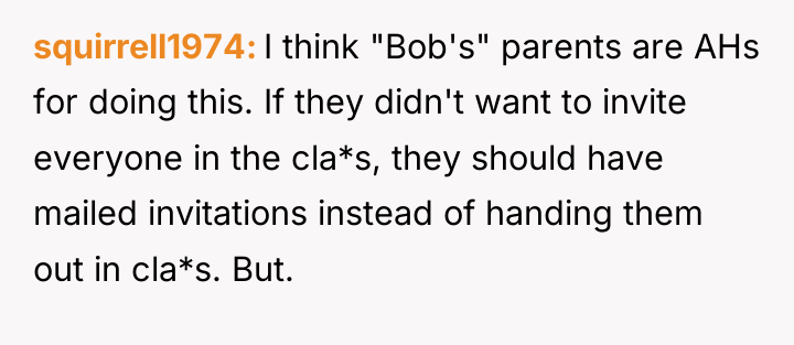 squirrell1974 I think "Bob's" parents are AHs for doing this....