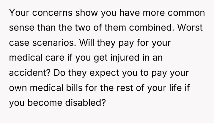 Your concerns show you have more common sense than the...