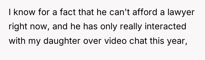 I know for a fact that he can't afford a...