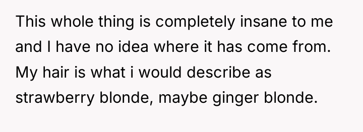 This whole thing is completely insane to me and I...