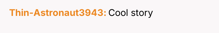 Thin-Astronaut3943 Cool story