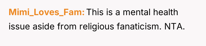 Mimi_Loves_Fam This is a mental health issue aside from religious...
